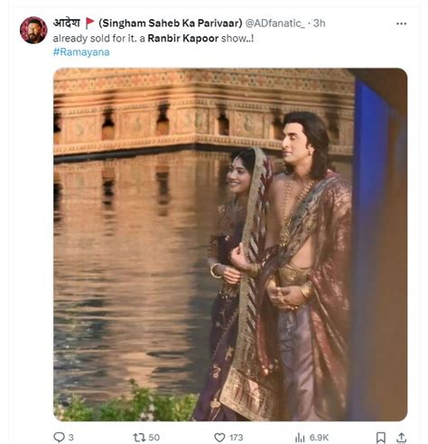 Leaked Pics Of Ranbir Kapoor As Lord Ram And Sai Pallavi As Goddess