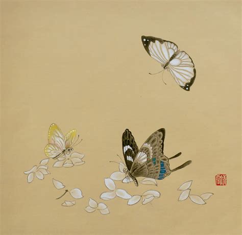 Traditional Chinese Painting Butterfly Original Work Etsy Australia