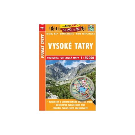 Foto Turistická Mapa Vysoké Tatry 125 000 Shocart 2024 Zbozicz