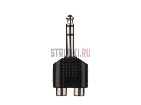 Переходник (разъем переходной) 2xRCA female – 6,3мм male, Soundking ...