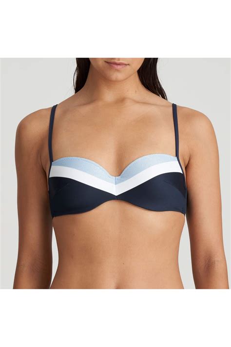 Bikini Azul Marino Con Relleno Unas Con Descuento Bikini Con Relleno