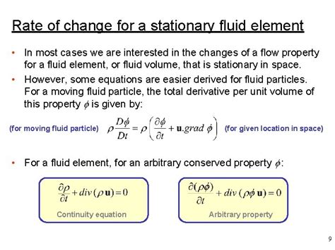 Lecture 3 Conservation Equations Applied Computational Fluid Dynamics