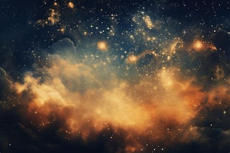 Premium Ai Image Magical Sky With Glowing Clouds