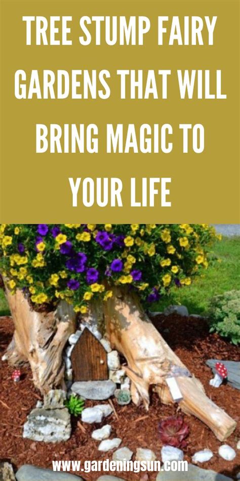 Tree Stump Fairy Gardens That Will Bring Magic To Your Life Garden