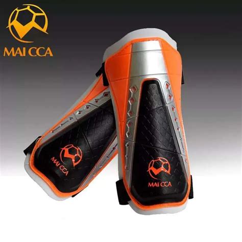 MAICCA Adult Shin Guard Soccer professional shin pads light Leg Protect Soft binding Sports ...