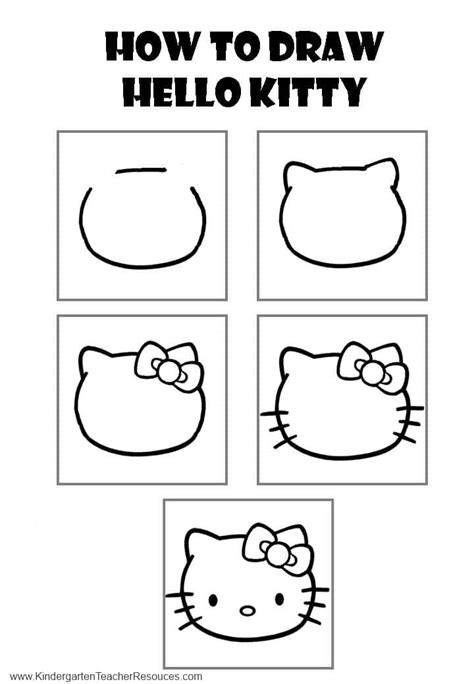 Gallery Drawings Of Hello Kitty Step By Step