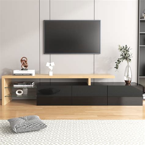 Meuble Tv Moderne Design Et élégance Rangement Pratique Noir