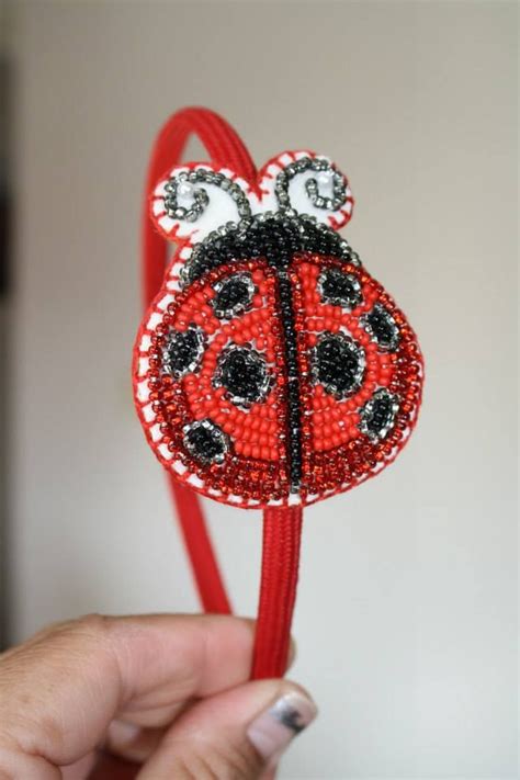 Another Ladybug Headband That I Have Beaded Native Beadwork Native