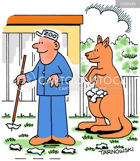 Kangaroo Pouch Cartoons and Comics - funny pictures from CartoonStock