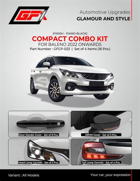 Buy Baleno Piano Black Compact Combo Kit Superfluous Mart