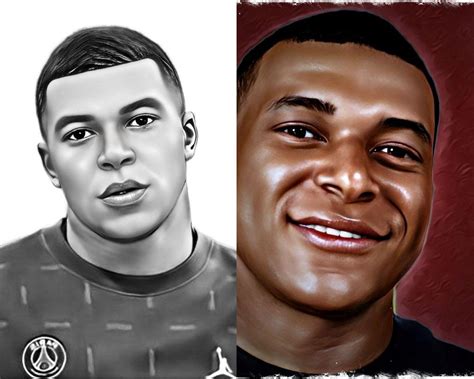 #127 , Mbappe , Mbappe drawing , draw Mbappe , Kylian Mbappé Lottin ...