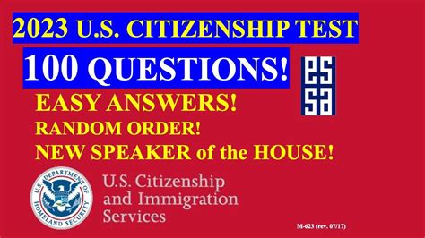 Civics Questions For The U S Citizenship Test Youtube