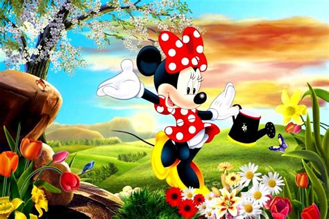 Painel Banner Festa Minnie Rosa Minie Vermelha Jardim 120x80 R 39 88