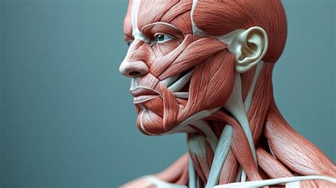 Realistic 3d Human Anatomy Model With Detailed Muscle Structure