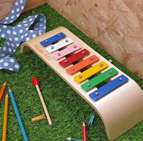 Personalised Wooden Xylophone By Hot Dot Laser