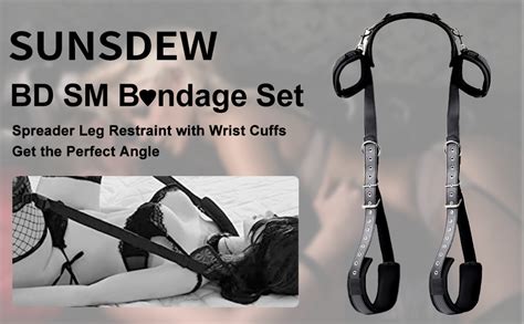 Bdsm Sex Bondage Set With Handcuffs And Leg Straps Cuffs Adjustable