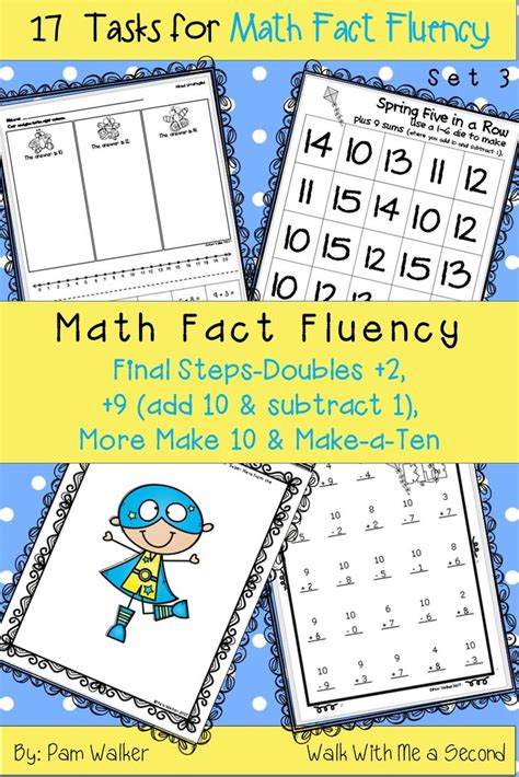 Math Fact Fluency Addition And Subtraction For Ending First Grade Math Fact Fluency Math Facts