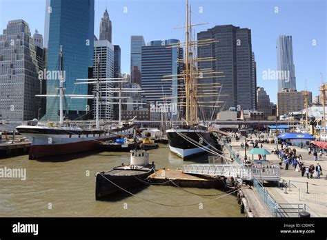 Eight Historic Ships Belonging To The Seaport Museum New York Are