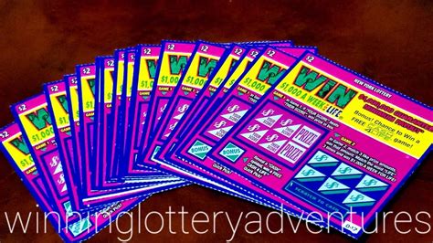 Win A Week For Life Ny Lottery Scratch Offs Set Of Part