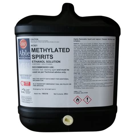 Methylated Spirits Workshop Chemicals Westchem