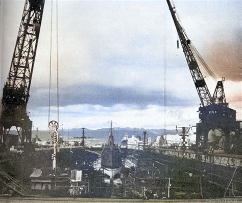 Photo Dry Dock No 1 At Pearl Harbor Naval Shipyard Oahu US