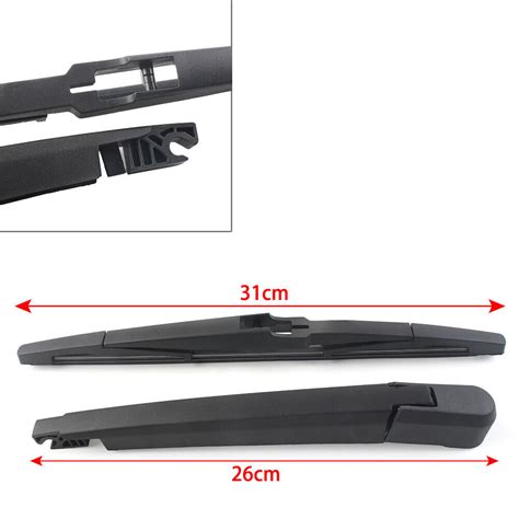 Black Rear Windshield Wiper Arm Blade Set For Hyundai Tucson For Kia Rio Soren 612053971123 Ebay