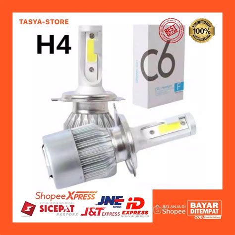 Jual Original Lampu Mobil Headlight Led H Cob Pcs C Shopee