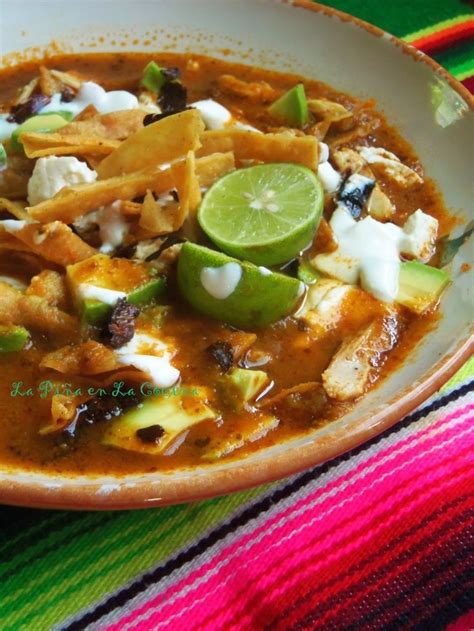 Sopa Azteca Sopa De Tortilla Tortilla Soup Recipe Mexican Food