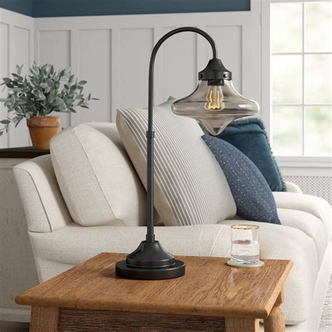 Athenis Warm Bronze Arched Table Lamp Reviews Birch Lane