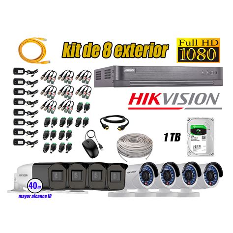 Ripley Hikvision C Maras De Seguridad Kit Exterior Full Hd P