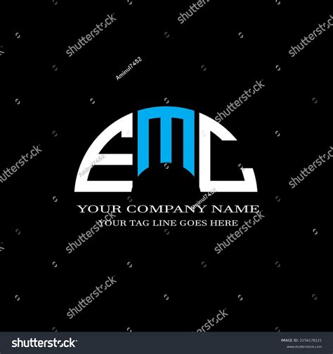 Emc Letter Logo Creative Design Vector Stock Vector (Royalty Free ...