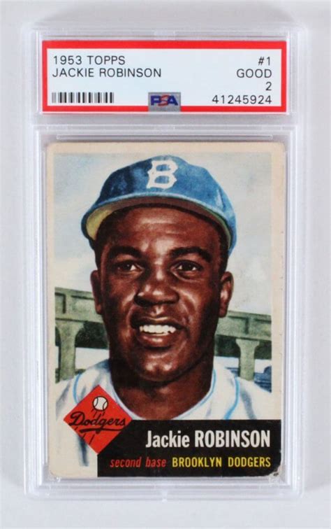 1953 Topps Jackie Robinson Graded Card 1 PSA Memorabilia Expert