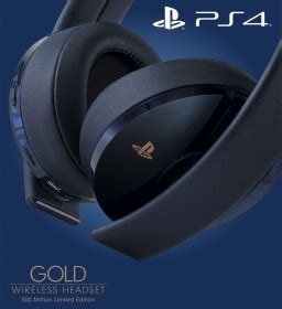 Playstation Gold Wireless Headset Translucent Blue Million