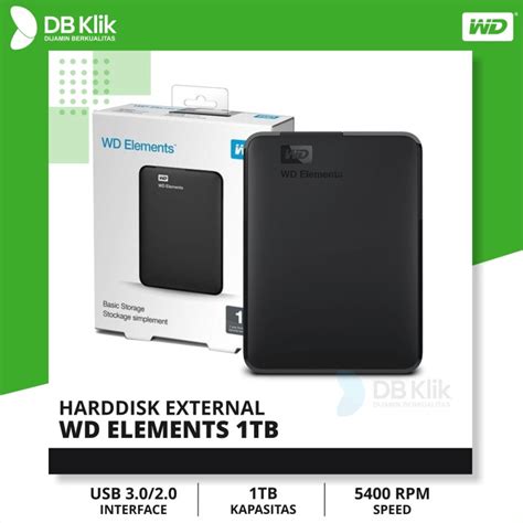 HDD Hardisk External WD Elements 1 TB