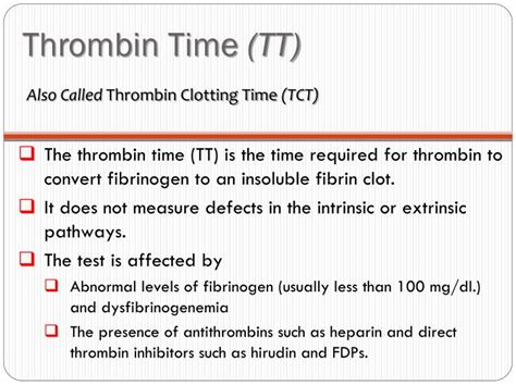 Ppt Tests To Measure Fibrin Clot Powerpoint Presentation Id235558