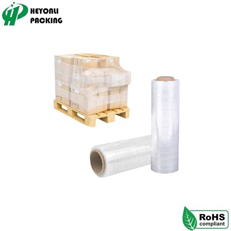 Custom Manual Pe Shrink Wrap Film Transparent Pallet Roll Custom