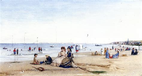 Museum Art Reproductions Trouville Beach 1876 By Conrad Wise Chapman