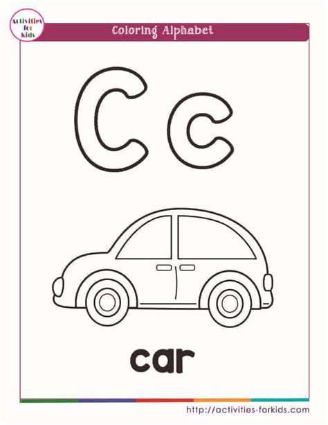 alphabet coloring pages az  printable