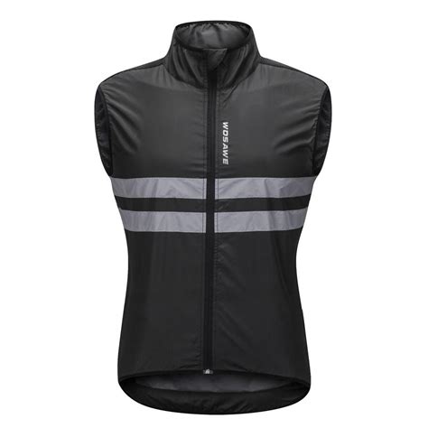 Cheap Wosawe Cycling Vest Reflective Sleeveless Bike Jerseys Windproof