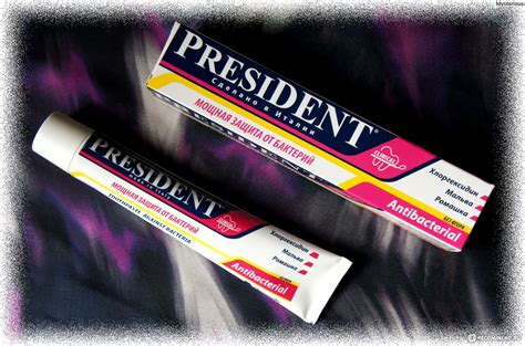 Зубная паста President Antibacterial Антибактериальная - «Зубная паста ...