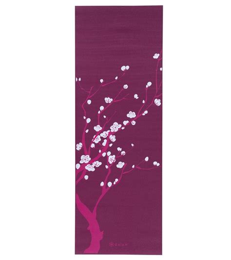 Gaiam Pink Cherry Blossom Printed Yoga Mat 68 5mm Extra Thick Pink