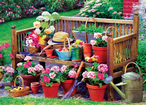 Garden Bench 1000 Pieces Eurographics Puzzle Warehouse