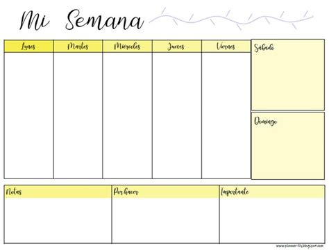 Planner Semanal Imprimible Gratis Imprimible Semanales Maestros De Preescolar