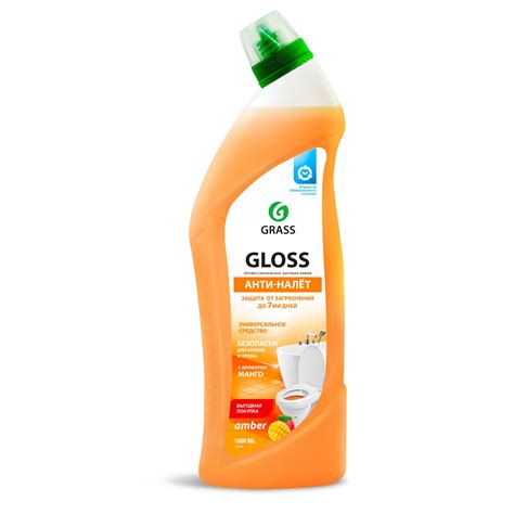 Чистящий гель для ванны и туалета GLOSS AMBER 125546, флакон с ...