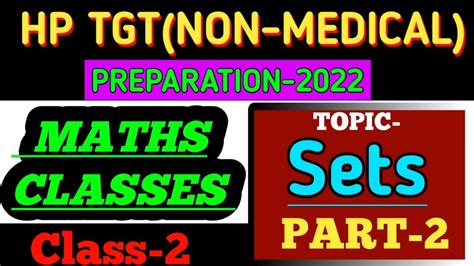 HP TGT NON MEDICAL COMMISSION 2022 PREPARATION Maths Classes For TGT