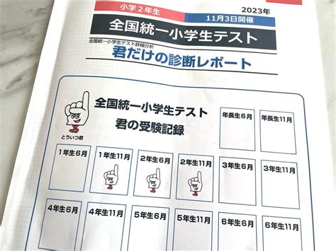 小2⭐︎全国統一小学生テスト結果 3月生まれの下剋上日記