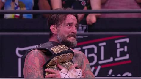 Cm Punk Sends An Emotional Message Following Aew Double Or Nothing