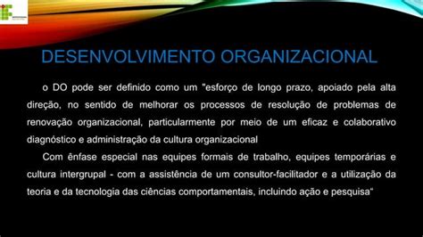 Teoria Do Desenvolvimento Organizacional Pptx