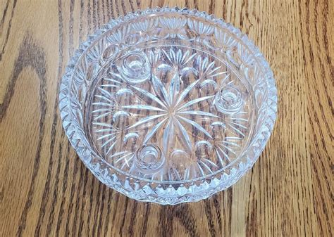 Vintage Crystal Candle Holder By Fostoria Etsy