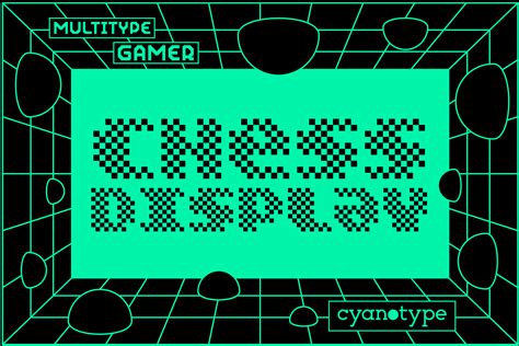 Gamer Chess Font By Cyanotype Creative Fabrica